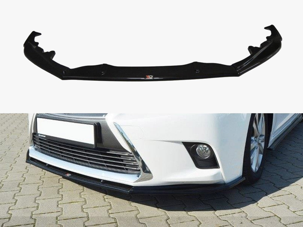 Front Splitter V.1 compatible with Lexus CT Mk1 Facelift (2013-2017) - Carbon Look