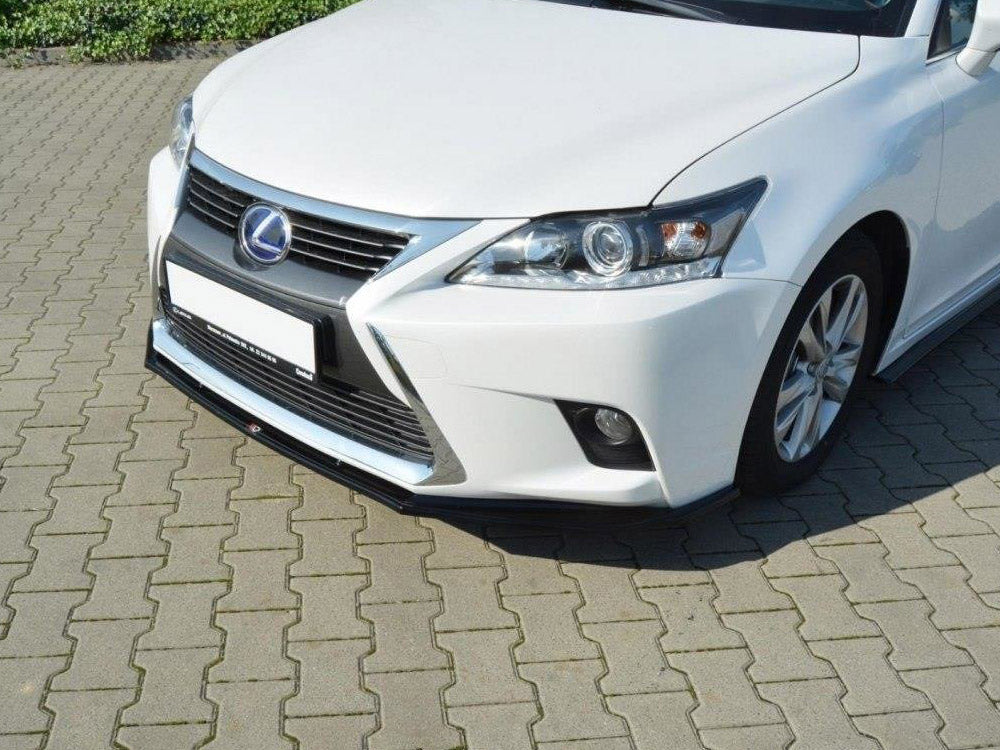 Front Splitter V.1 compatible with Lexus CT Mk1 Facelift (2013-2017) - Carbon Look