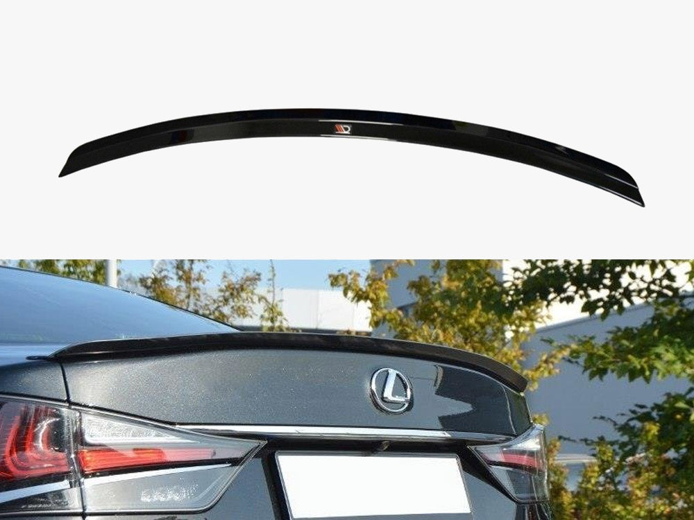 Spoiler CAP compatible with Lexus GS Mk4 Facelift T - Carbon Look