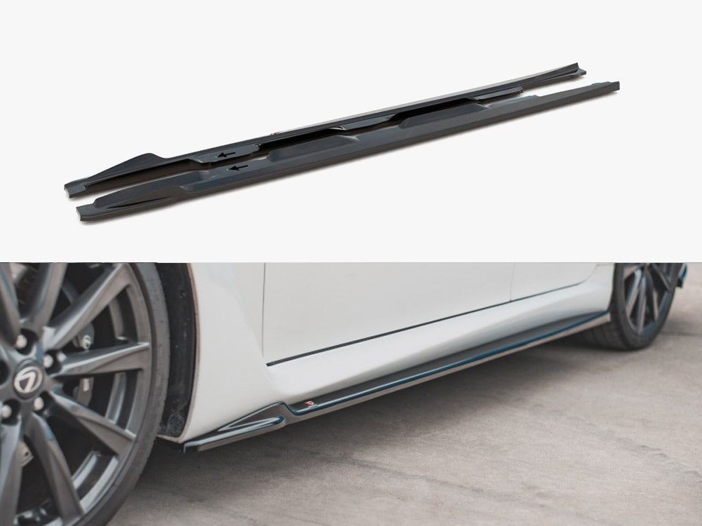 Side Skirts Diffusers compatible with Lexus IS F Mk2 (2007-2013)