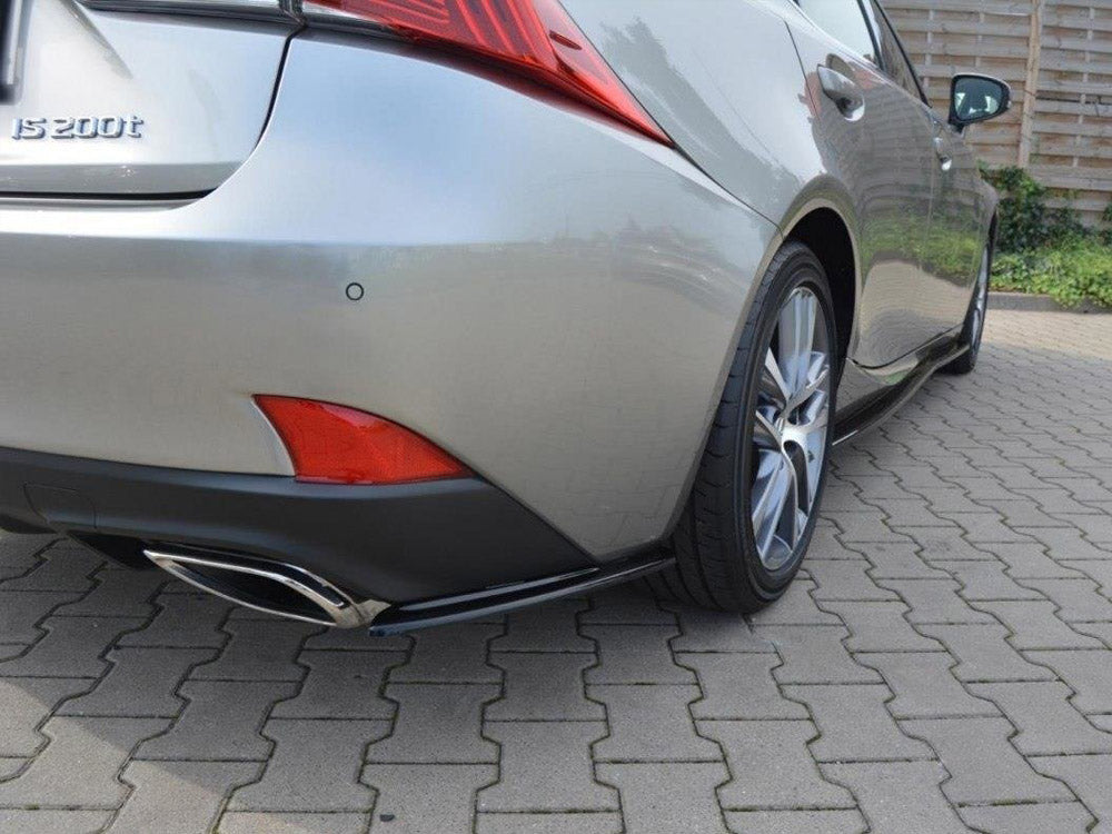 Rear Side Splitters compatible with Lexus IS Mk3 Facelift T