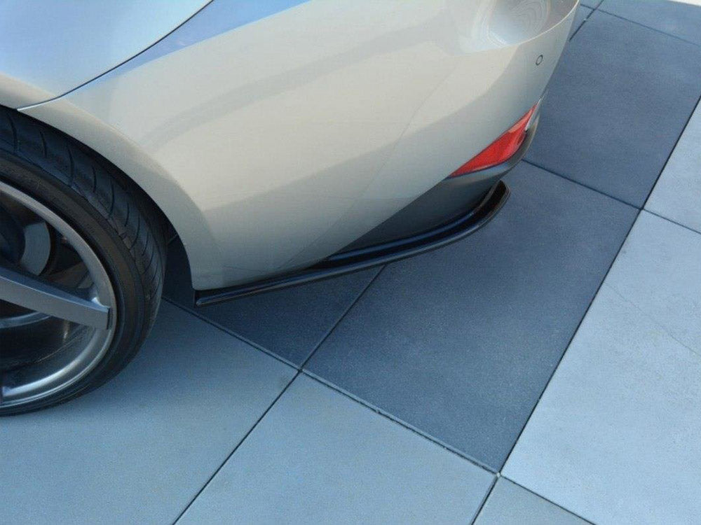 Rear Side Splitters compatible with Lexus IS 200T Mk3 (2013-2016) - Textured