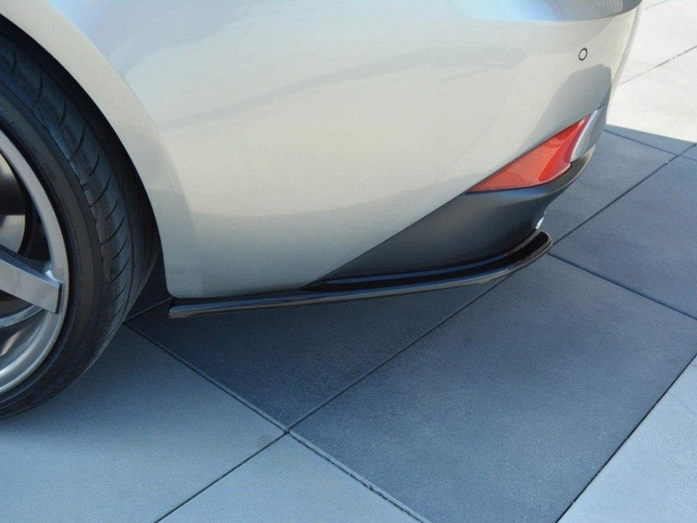 Rear Side Splitters compatible with Lexus IS 200T Mk3 (2013-2016) - Textured