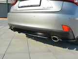 Central Rear Splitter (Vertical Bars) compatible with Lexus IS Mk3 T