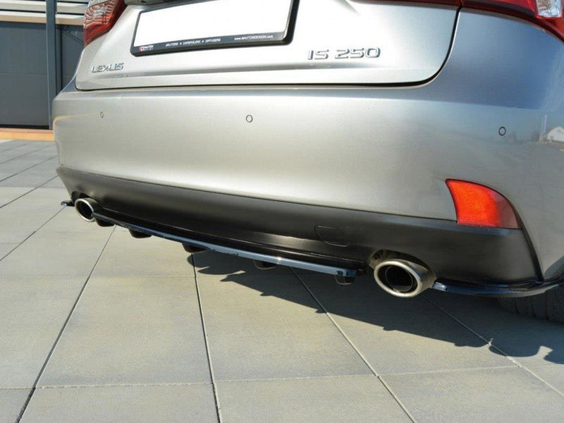 MAXTON DESIGN Central Rear Splitter (Vertical Bars) Lexus IS Mk3 T