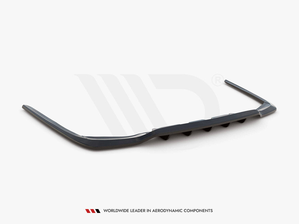 MAXTON DESIGN Central Rear Splitter (W/ Vertical Bars) Lexus LS MK4 Facelift (2012-2017)