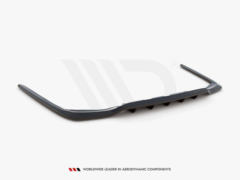 MAXTON DESIGN Central Rear Splitter (W/ Vertical Bars) Lexus LS MK4 Facelift (2012-2017)
