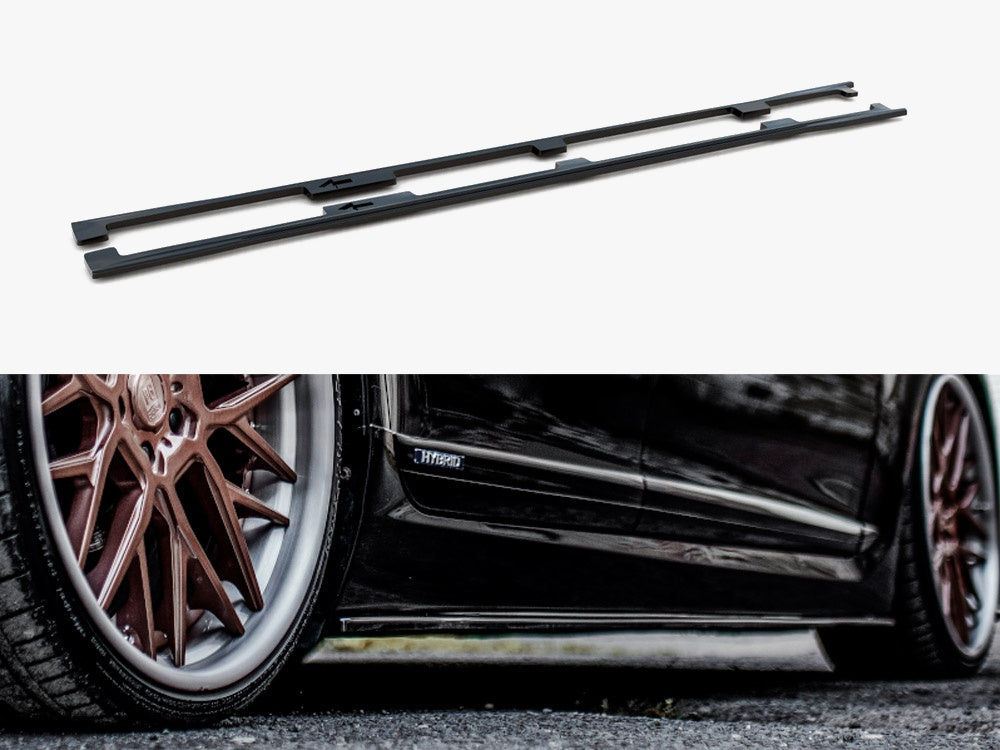 Side Skirts Diffusers compatible with Lexus LS Long Wheelbase Mk4 Facelift (2012-2017)