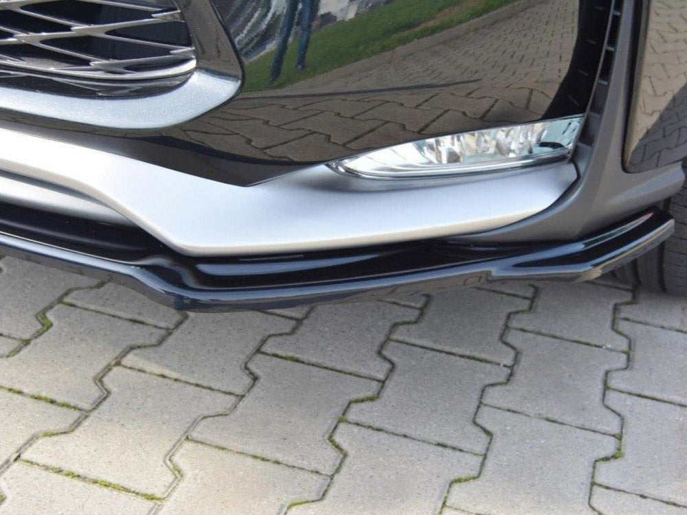 Front Splitter compatible with Lexus NX Mk1 F Sport (2014- 2017) - Carbon Look
