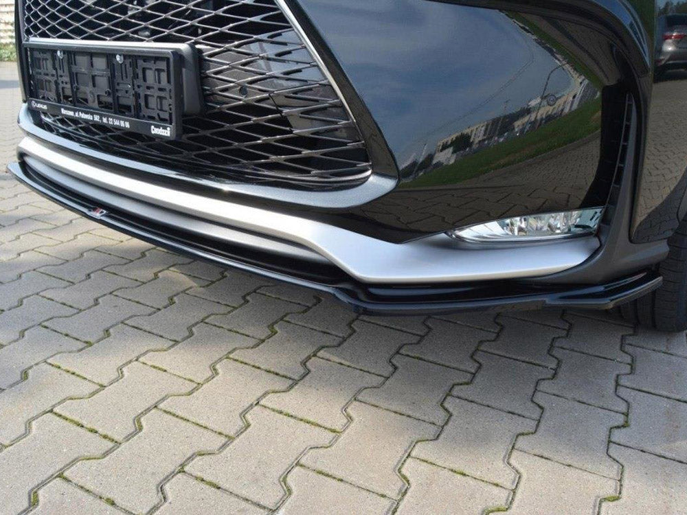Front Splitter compatible with Lexus NX Mk1 F Sport (2014- 2017) - Carbon Look
