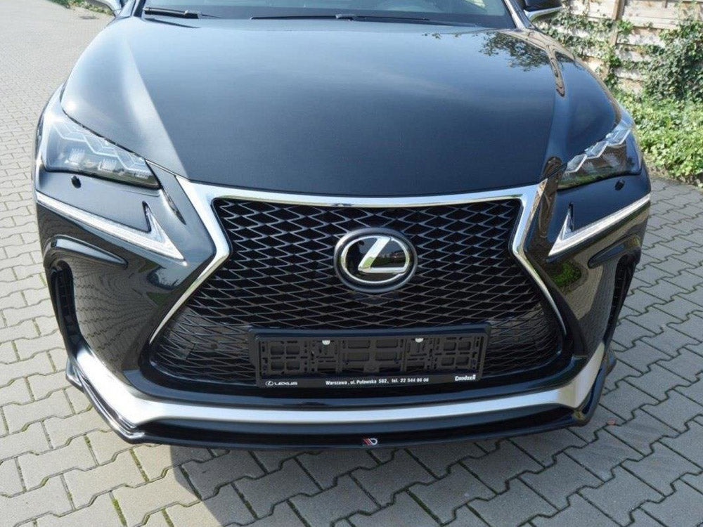 Front Splitter compatible with Lexus NX Mk1 F Sport (2014- 2017) - Textured