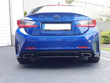 MAXTON DESIGN Central Rear Splitter (Without Vertical Bars) Lexus RC (2014-UP)