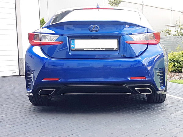 MAXTON DESIGN Central Rear Splitter (Without Vertical Bars) Lexus RC (2014-UP)