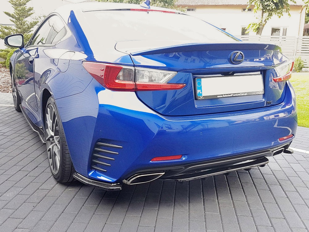 Central Rear Splitter (With Vertical Bars) compatible with Lexus RC (2014-UP)