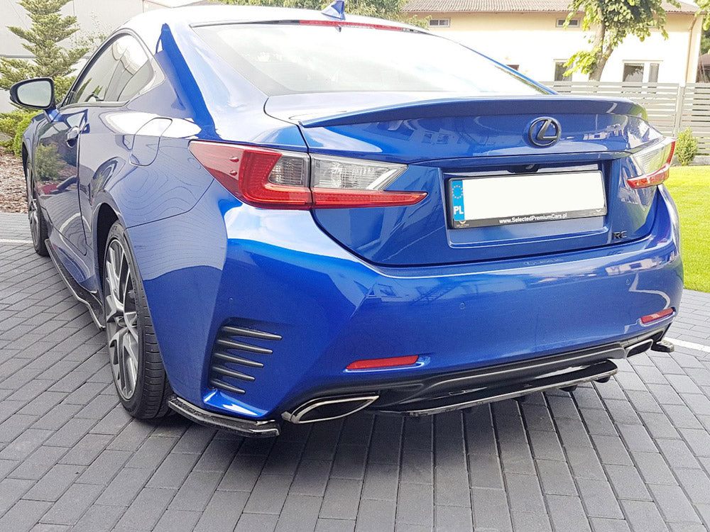 MAXTON DESIGN Central Rear Splitter (With Vertical Bars) Lexus RC (2014-UP)
