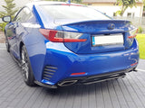 MAXTON DESIGN Central Rear Splitter (With Vertical Bars) Lexus RC (2014-UP)
