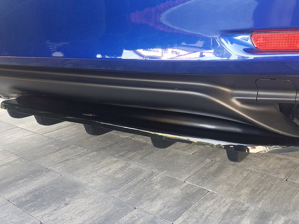 MAXTON DESIGN Central Rear Splitter (With Vertical Bars) Lexus RC (2014-UP)