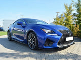Front Splitter V.1 compatible with Lexus RC F (2014-2019) - Carbon Look