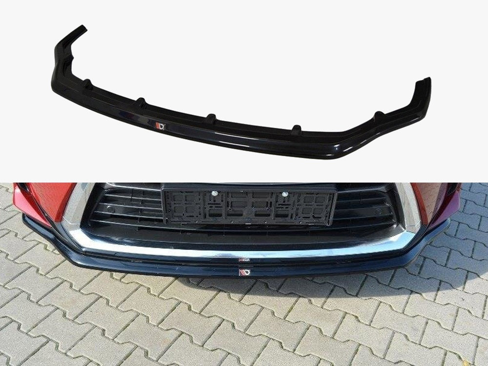 Front Splitter V.1 compatible with Lexus RX Mk4 - Carbon Look