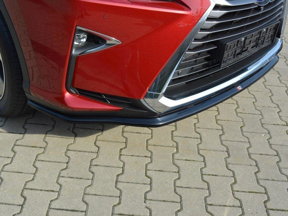 Front Splitter V.1 compatible with Lexus RX Mk4 - Carbon Look