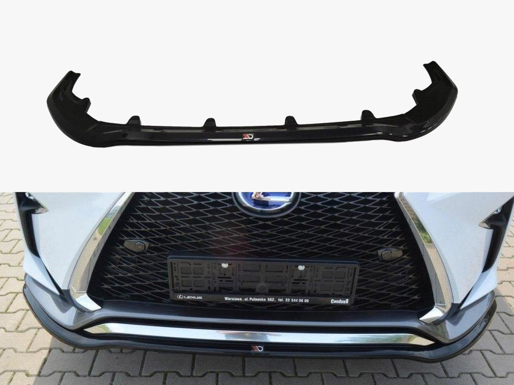 Front Splitter V.1 compatible with Lexus RX Mk4 F Sport - Carbon Look