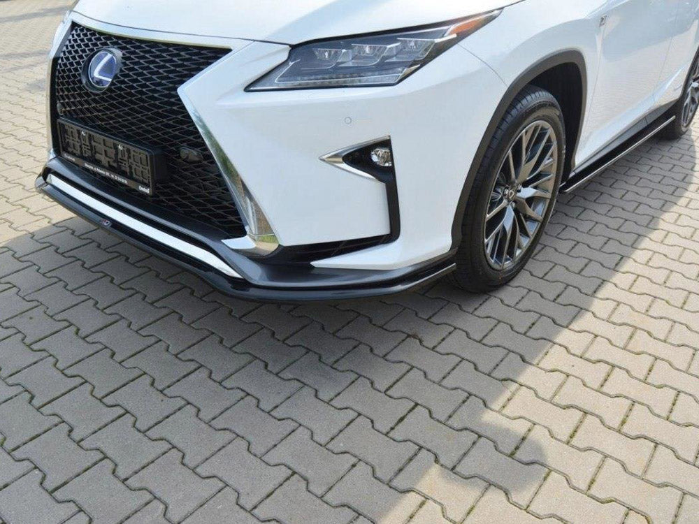 Front Splitter V.1 compatible with Lexus RX Mk4 F Sport - Carbon Look
