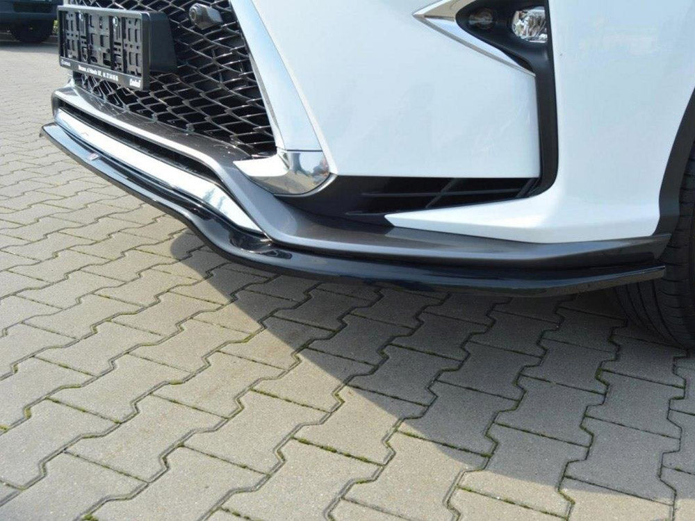 Front Splitter V.1 compatible with Lexus RX Mk4 F Sport - Carbon Look