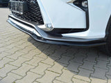 Front Splitter V.1 compatible with Lexus RX Mk4 F Sport - Carbon Look