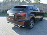 Rear Side Splitters compatible with Lexus RX Mk4 T