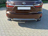 Rear Side Splitters compatible with Lexus RX Mk4 T