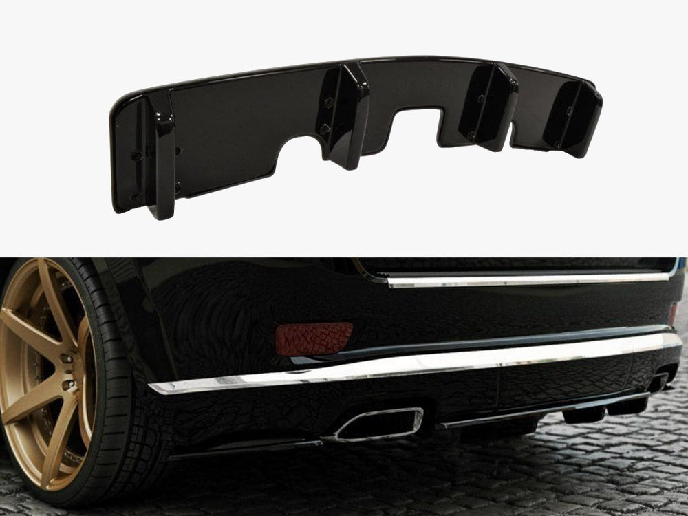 Central Rear Splitter (Vertical Bars) compatible with Jeep Grand Cherokee WK2 Summit Facelift
