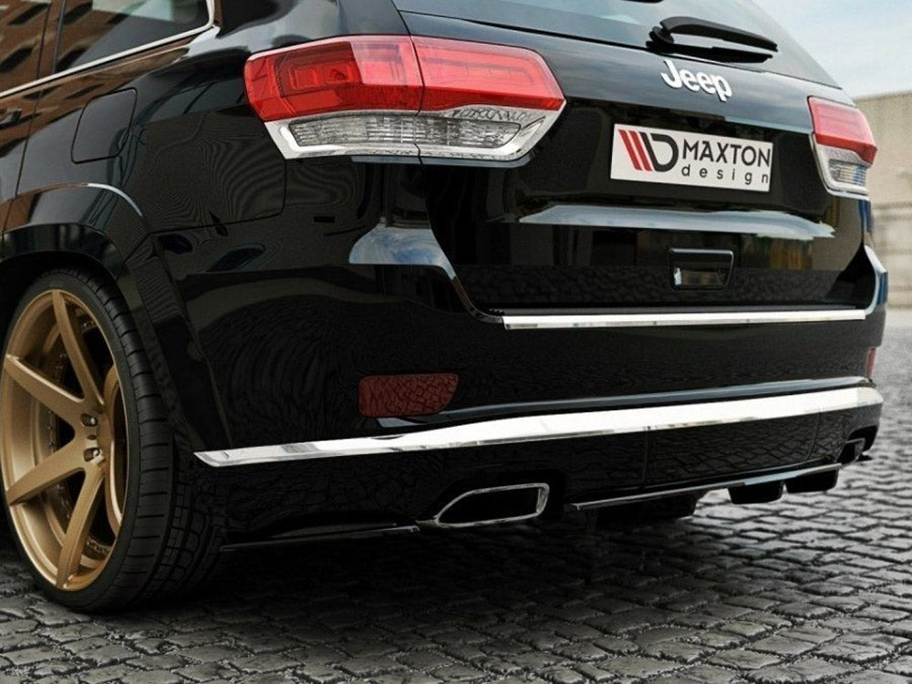 Central Rear Splitter (Vertical Bars) compatible with Jeep Grand Cherokee WK2 Summit Facelift