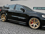 Side Skirts Diffusers compatible with Jeep Grand Cherokee WK2 Summit Facelift - Carbon Look