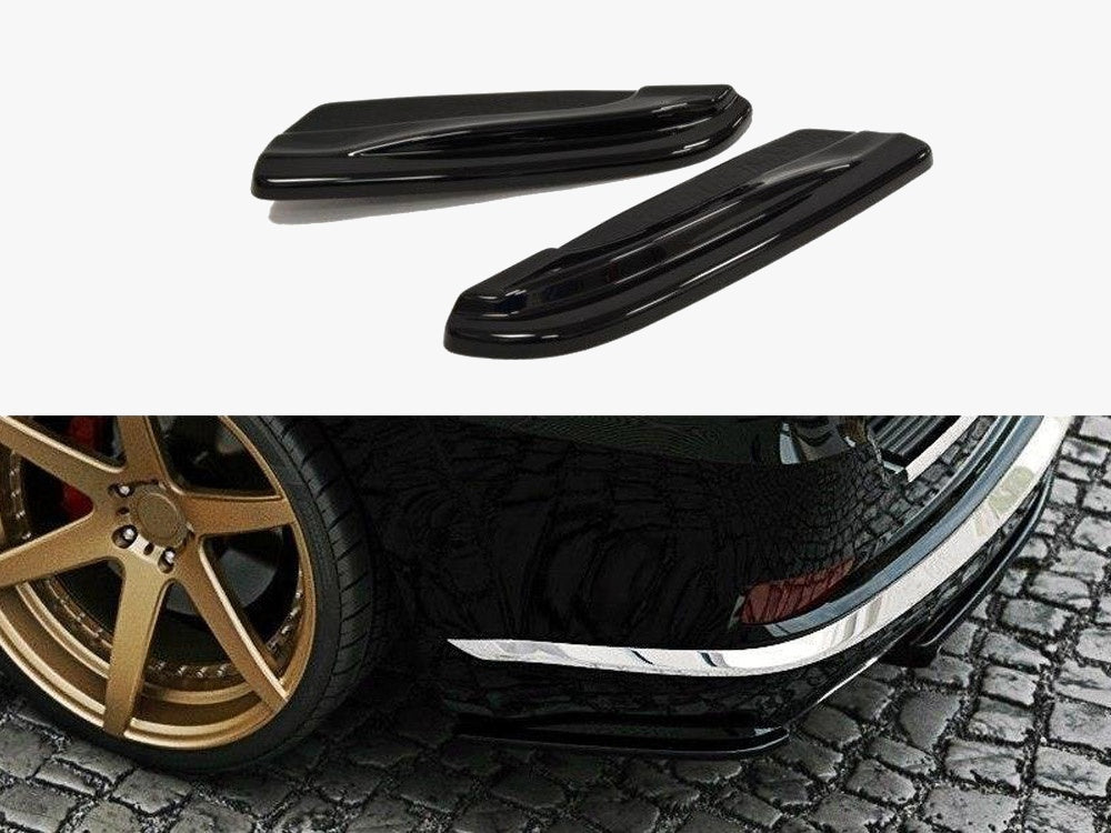 Rear Side Splitters compatible with Jeep Grand Cherokee WK2 Summit Facelift - Carbon Look