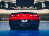 Rear Side Splitters V.1 compatible with Chevrolet Corvette Stingray / Grand Sport C7 - Carbon Look