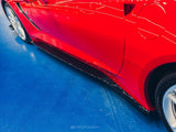 Side Skirts Diffusers V.1 compatible with Chevrolet Corvette Stingray / Grand Sport C7