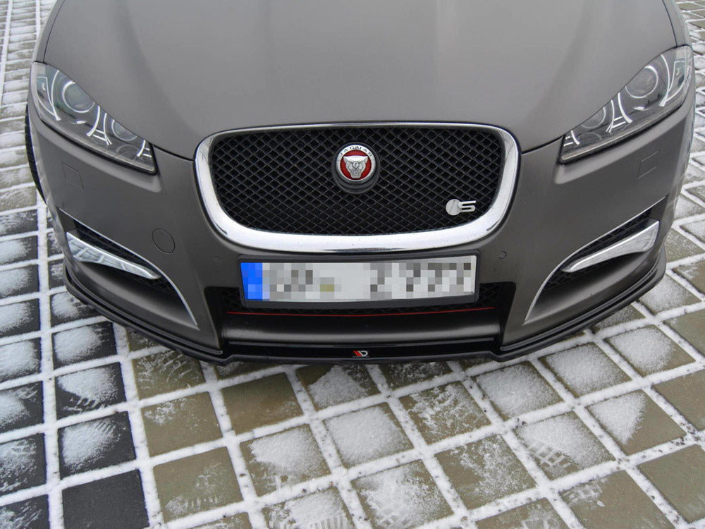 Front Splitter compatible with Jaguar XF (X250) Mk1 Sportbrake S-Pack (2012-2015)