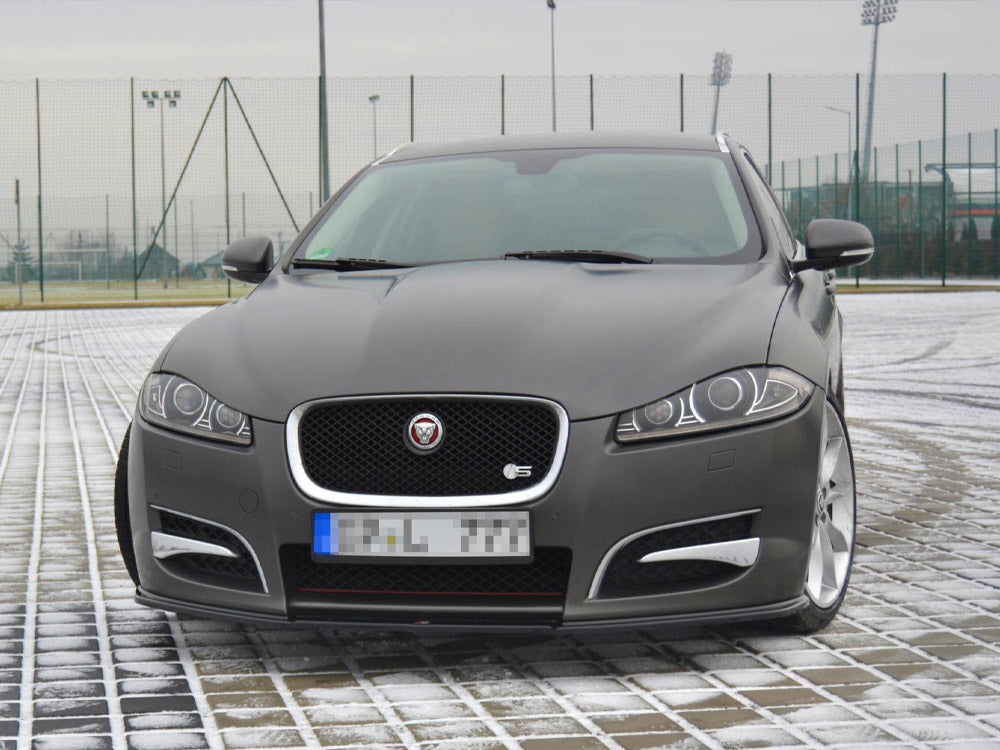 Front Splitter compatible with Jaguar XF (X250) Mk1 Sportbrake S-Pack (2012-2015)