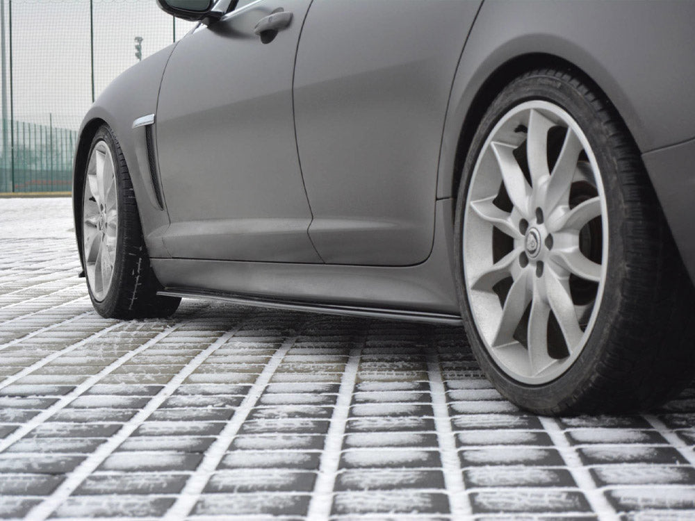 Side Skirts Splitters compatible with Jaguar XF (X250) Mk1 Sportbrake S-pack (2012-2015)