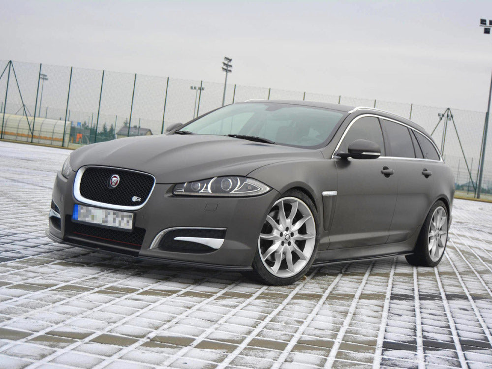 Side Skirts Splitters compatible with Jaguar XF (X250) Mk1 Sportbrake S-pack (2012-2015)