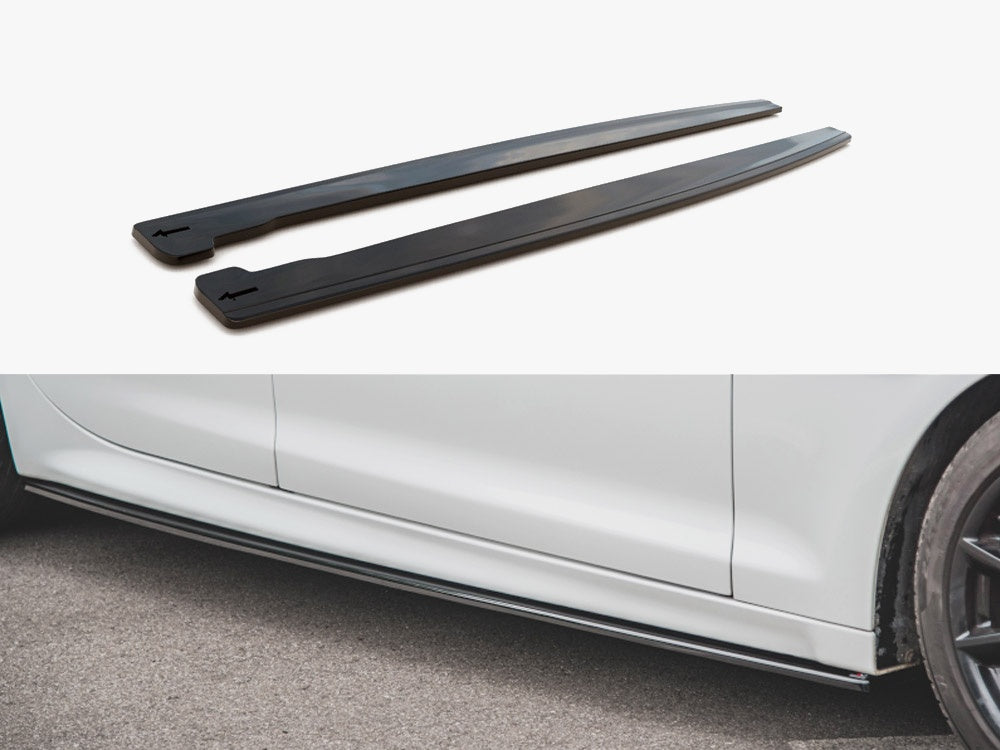 Side Skirts Splitters compatible with Jaguar XJ X351 Facelift (2015-2019)