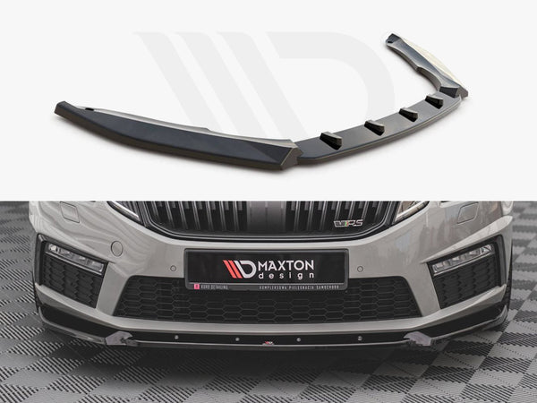 Front Splitter V.2 Skoda Octavia RS MK3 Facelift (2016-2019)