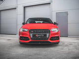 Front Splitter V.1 compatible with Audi S3 / A3 S Line 8V Sedan / Cabrio (2013-2016)