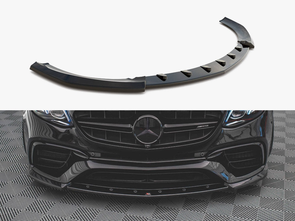 Front Splitter V.3 compatible with Mercedes E63 AMG Estate / Sedan S213 / W213