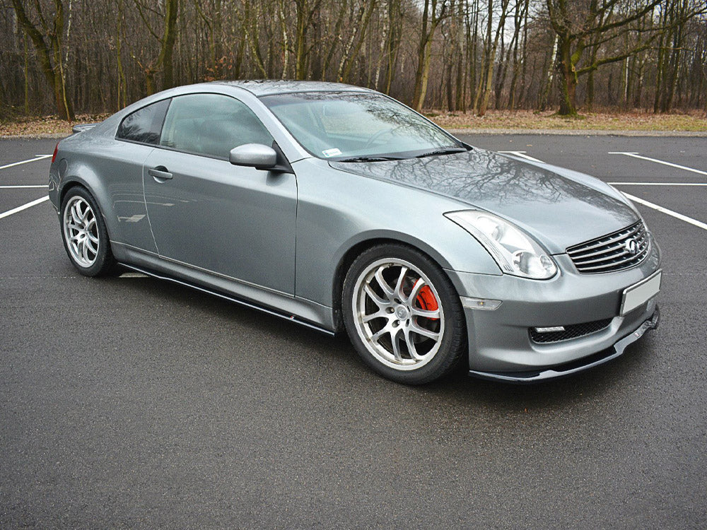 Side Skirts Splitters compatible with INFINITI G35 Coupe (2003-2007) - Carbon Look