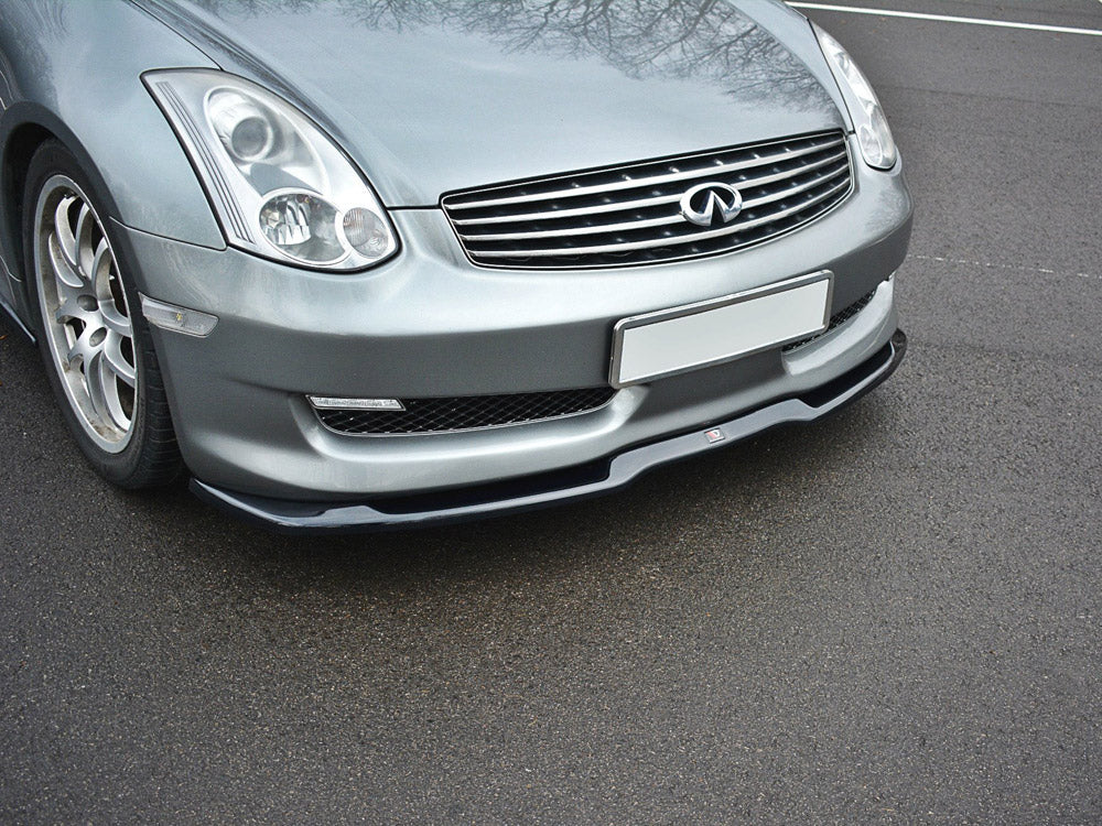 Front Splitter V.1 compatible with INFINITI G35 Coupe (2003-2007) - Carbon Look