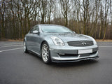 Front Splitter V.1 compatible with INFINITI G35 Coupe (2003-2007) - Carbon Look