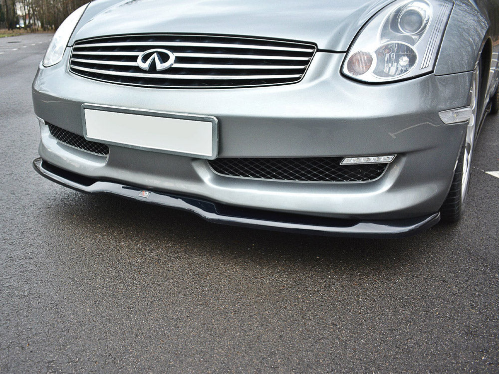 Front Splitter V.1 compatible with INFINITI G35 Coupe (2003-2007) - Carbon Look