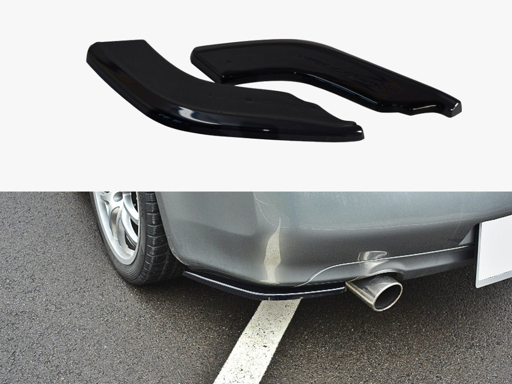 Rear Side Splitters compatible with INFINITI G35 Coupe (2003-2007) - Carbon Look