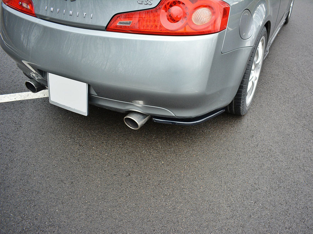 Rear Side Splitters compatible with INFINITI G35 Coupe (2003-2007) - Carbon Look